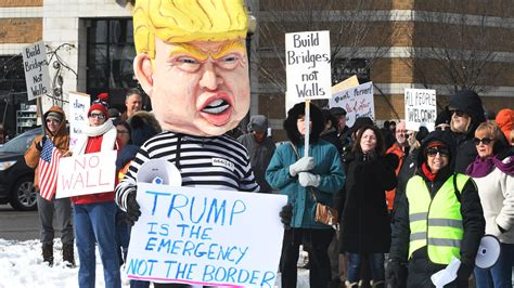 Dozens in Ferndale protest Trump's declaration of a border emergency