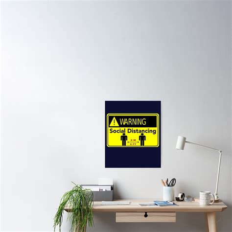 Please Keep Your Distance 2m 6ft Warning Sign Social Distancing T