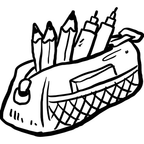 Writing Tool Education Pencil Case Tools And Utensils Icon