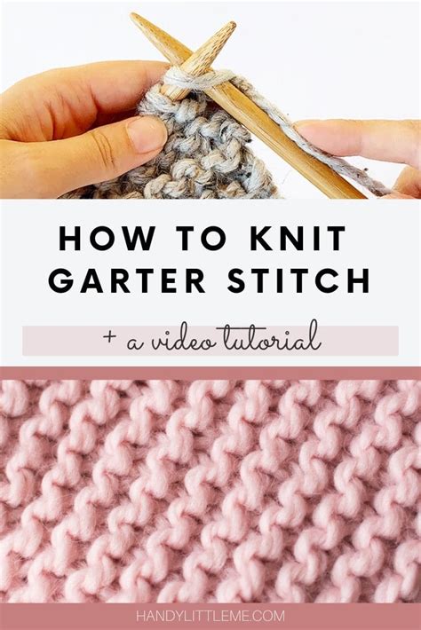 How To Knit Garter Stitch Handy Little Me