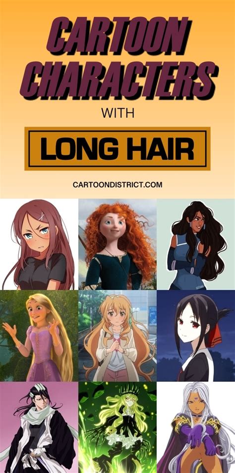 30 Fascinating Cartoon Characters With Long Hair Names And Pictures
