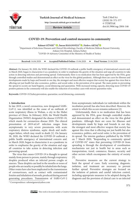 Book your seat and meal preferences. (PDF) COVID-19: Prevention and control measures in community