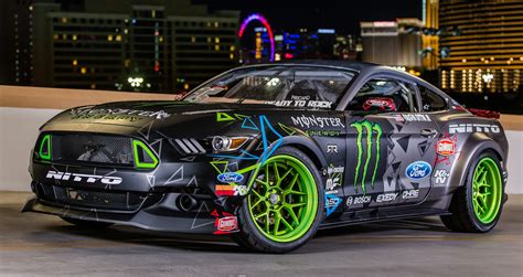 Sema 2015 Vaughn Gittin Jr Reveals 2016 Rtr Ford Mustang Competition