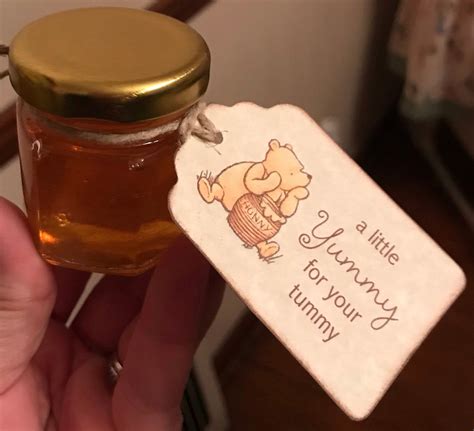Classic Winnie The Pooh Baby Shower Honey Pot Favor Tags A Etsy