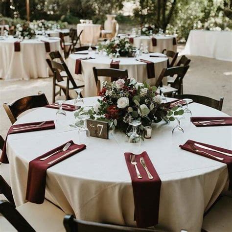 Classic Burgundy October Wedding Color Inspirations Colorsbridesmaid