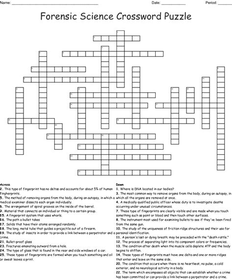 The crossword puzzles are just one of many word and number games published on the paper's website. Science Crossword Puzzles Printable With Answers ...