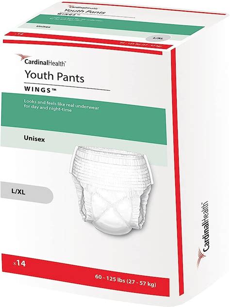 Curity Youth Pants Youth Pull On Diapers Size Large Case56 4 Bags Of