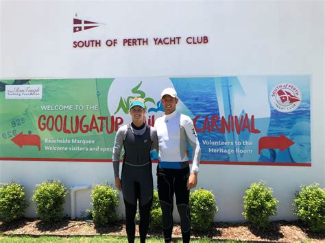 Matt wearn has just secured olympic gold with a race to spare! Emma Plasschaert and Matt Wearn - South of Perth Yacht Club