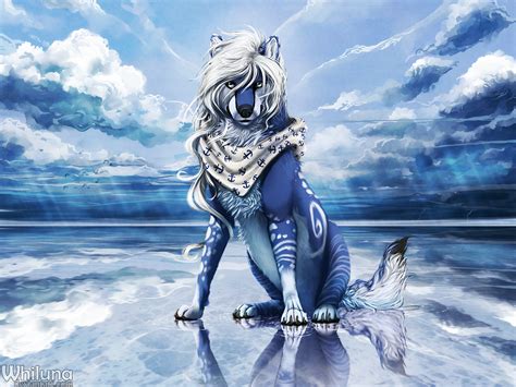 Breeze By Whiluna On Deviantart Canine Art Fantasy Wolf Furry Art