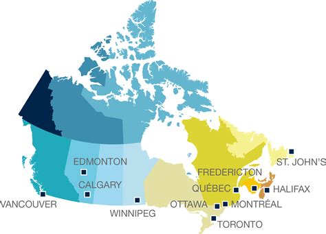 Map Of Canada Canada Provinces And Territories Map Hd Png Download