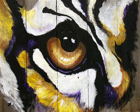 Lsu Tiger Eye Painting By Stacey Blanchard