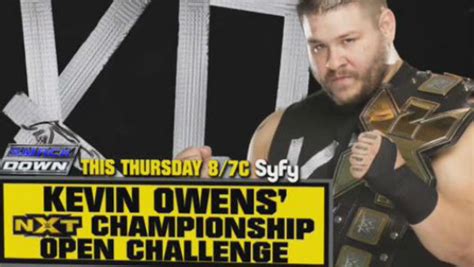 Kevin Owens Open Wwe Nxt Title Challenge On Smackdown