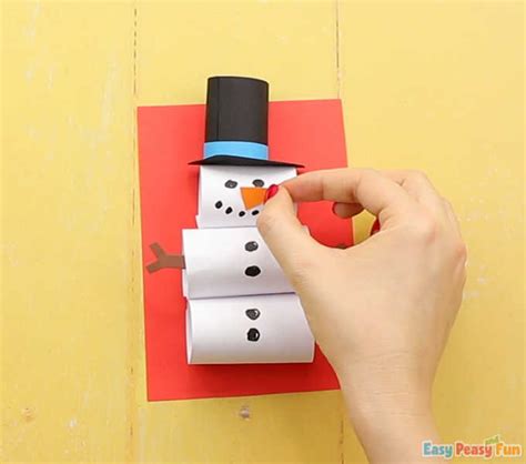 How To Make A Paper Snowman Craft Easy Peasy And Fun