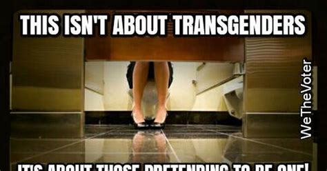 meme depicts real problem  transgender bathroom laws