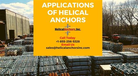 Applications For Helical Anchors 30 Years Of Quality