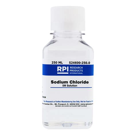 S24600 2500 Sodium Chloride 5m Solution 250 Milliliters