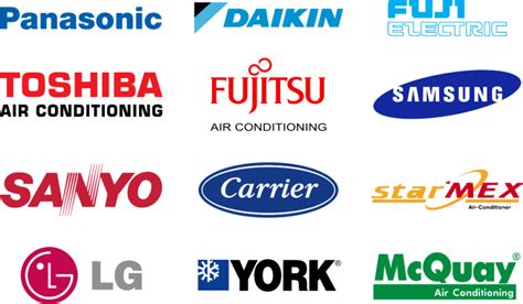 Types of Air Con Brands - A-Tech Cool Pte Ltd