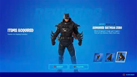 Fortnite Armored Batman Zero Skin Gameplay Youtube