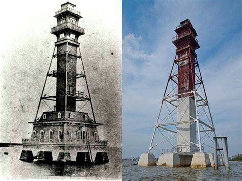 Millers Island Lighthouse Then And Now Island Lighthouse Lighthouse