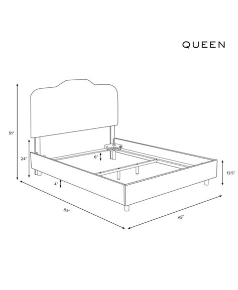 Macys Brooke Tufted Bed Queen And Reviews Furniture Macys