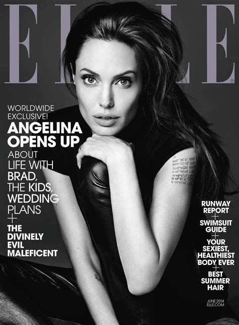 Angelina Jolie Elle Magazine June 2014 Issue • Celebmafia