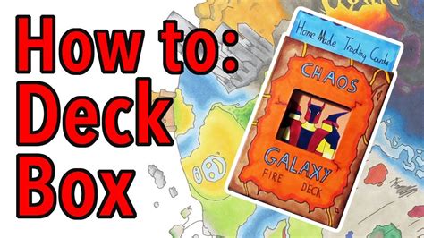 How to make a deck box for yu gi oh cards step 1. How to Make Trading Card Deck Boxes by hand! (Chaos Galaxy ...