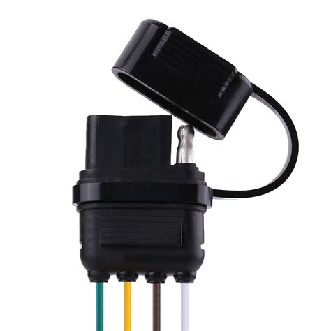 I have included a help article on trailer wiring that includes a diagram and wiring matrix that explains wire color, function, and gauge needed, among other helpful information. 6/12/24V 4 Pin Flat Trailer Plug Light Adapter Wire ...