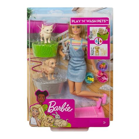 Muñeca Barbie Mattel Baño De Perritos Walmart