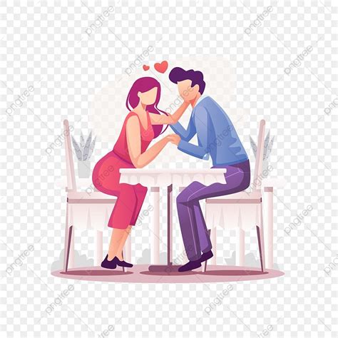 Romantic Dinner Clipart Png Images Valentine S Day Concept Romantic Dinner Dating Couples Love
