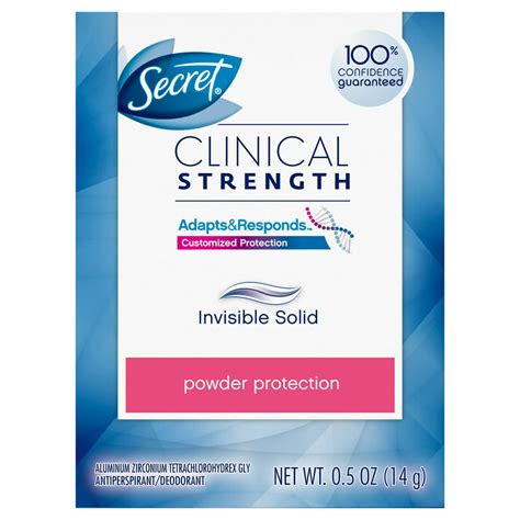 Secret Clinical Strength Invisible Solid Powder Protection