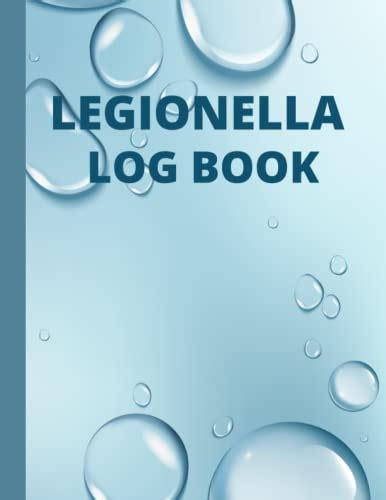 Legionella Log Book Water Management Legionella120 Pages 85 X 11