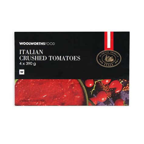 Italian Crushed Tomatoes 4x390g Za