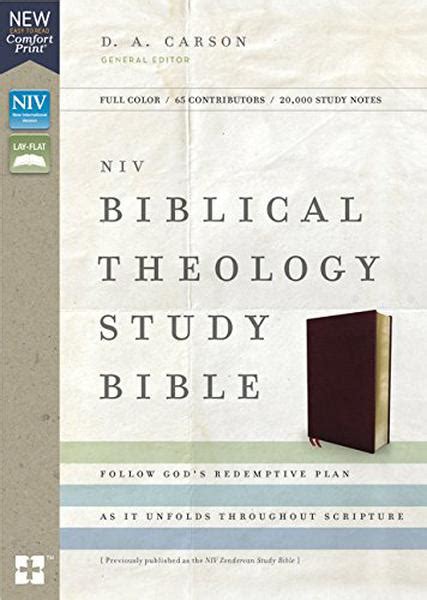 Niv Biblical Theology Study Bible Bonded Leather Burgundy Comfort