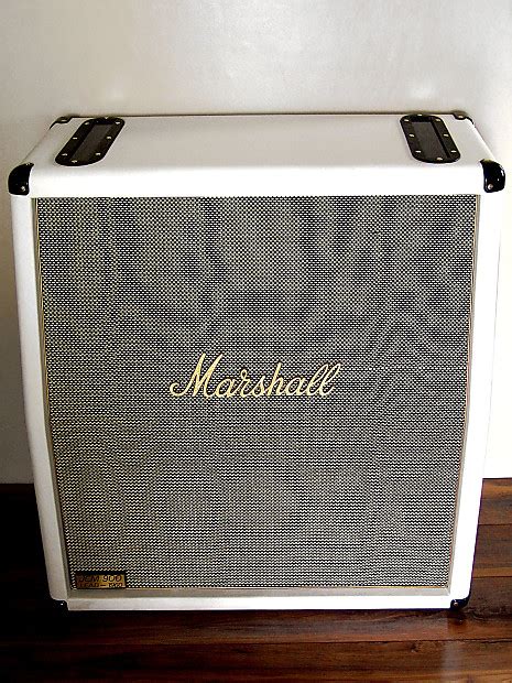 Customized Marshall Jcm 900 1960a 4x12 Guitar Cabinet White Reverb