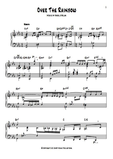 If you are looking for piano sheet music somewhere over the rainbow you've come to the right place. Somewhere Over The Rainbow Piano Sheet Music - Judy ...