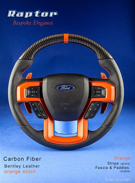 Rau Custom Steering Wheels Ford Raptor Carbon Fiber