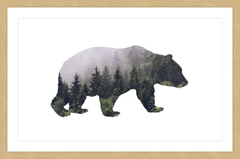 Bear Forest By Amanda Greenwood Framed Painting Print Forest