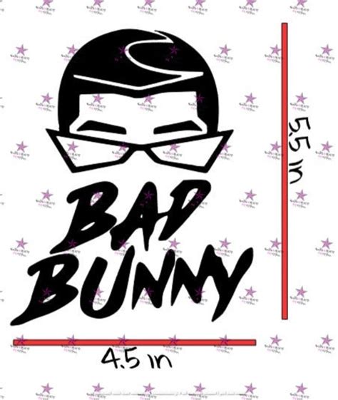 Bad Bunny Face Decal Bad Bunny Sticker Bad Bunny Car Decal Etsy Canada