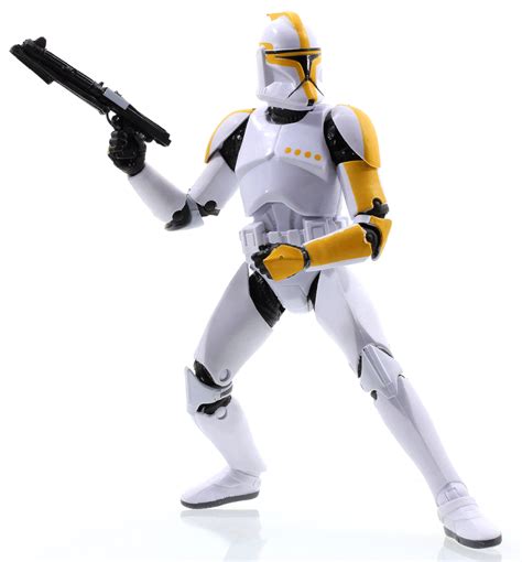 Phase 1 Yellow Clone Trooper Commander Star Wars Black