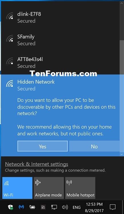 Enable Or Disable Network Location Wizard In Windows 10 Tutorials