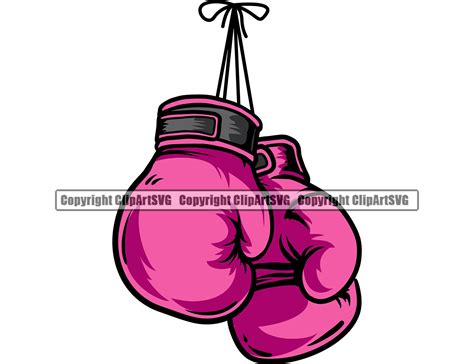 Pink Boxing Gloves Png