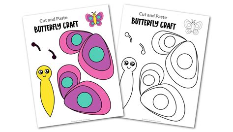 Free Printable Butterfly Craft Template Simple Mom Project