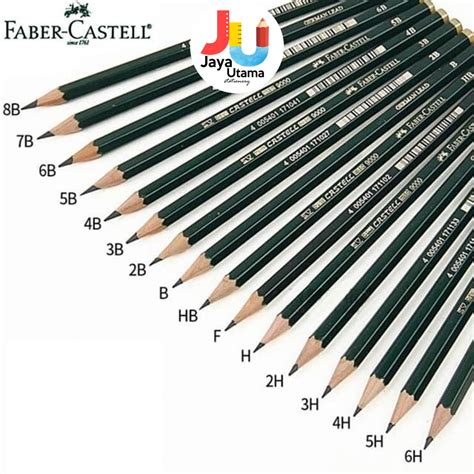 Jual Faber Castell Pencil Pensil 9000 6h H F Hb B 2b 3b 8b 1 Pcs