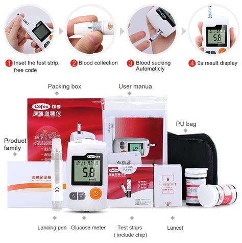 Cofoe Yili Model Test Blood Glucose Monitor With S Strips Free