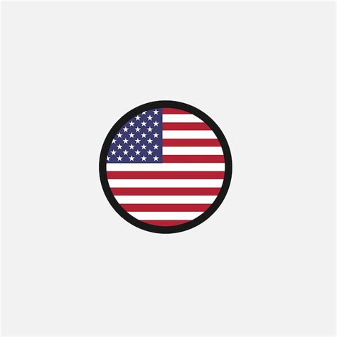 Premium Vector America Flag Icon