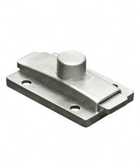 Bathroom partition door stops, pulls and hooks as a leading supplier of commercial bathroom partitions and hardware for over 35 years, we have the experience and knowledge to provide you. Partition Repair Parts: Restroom Partition Latch Slide Surface Mountd Mills Stainless Steel