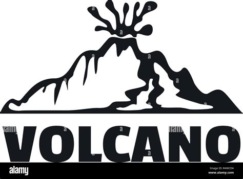 Volcano Logo Simple Illustration Of Volcano Vector Logo For Web Design