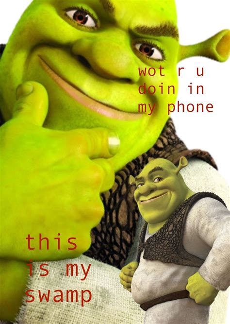 Homemade Shrek Lockscreen To Keep Ppl Out Of Ur Swamp Shrek Funny