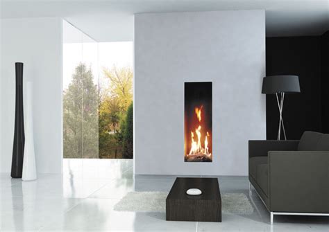 We are using this tumbled travertine tile for the surround. gas-fireplace-wall-decor | HomeMydesign