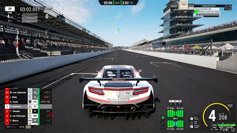 Assetto Corsa Competizione Indianapolis Motor Speedway Gameplay